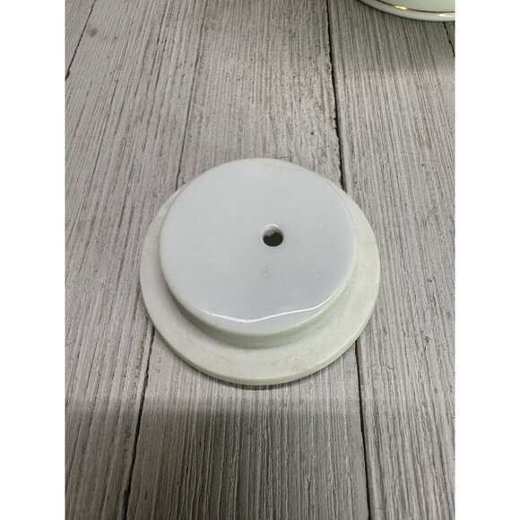 Vintage Kutani Ware Teapot 7" Tall & Plate 7" DIA Bamboo Village Golden Design - Picture 10 of 14